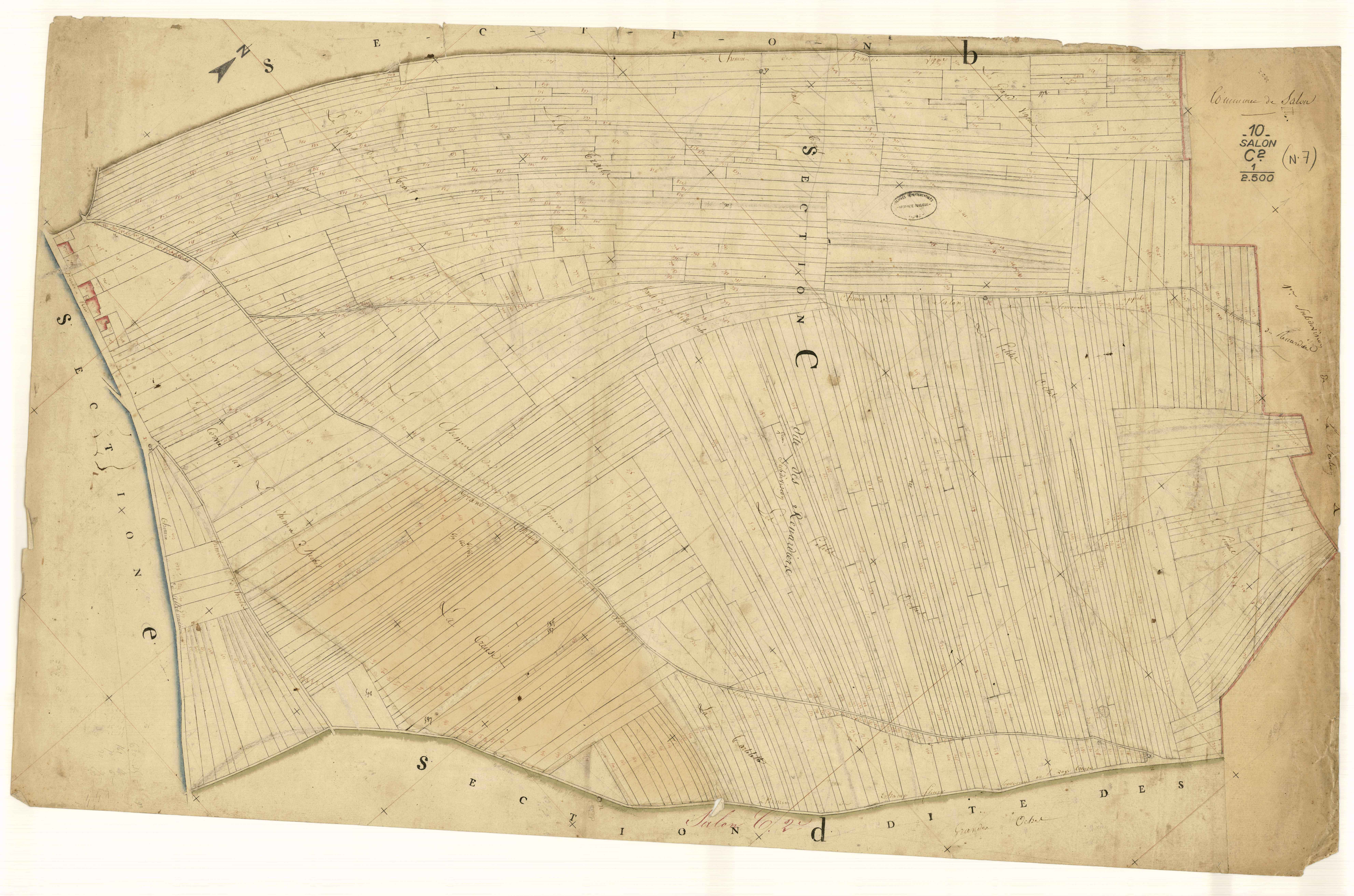 Salon, section C dite des Renardiers, feuille n° 2
