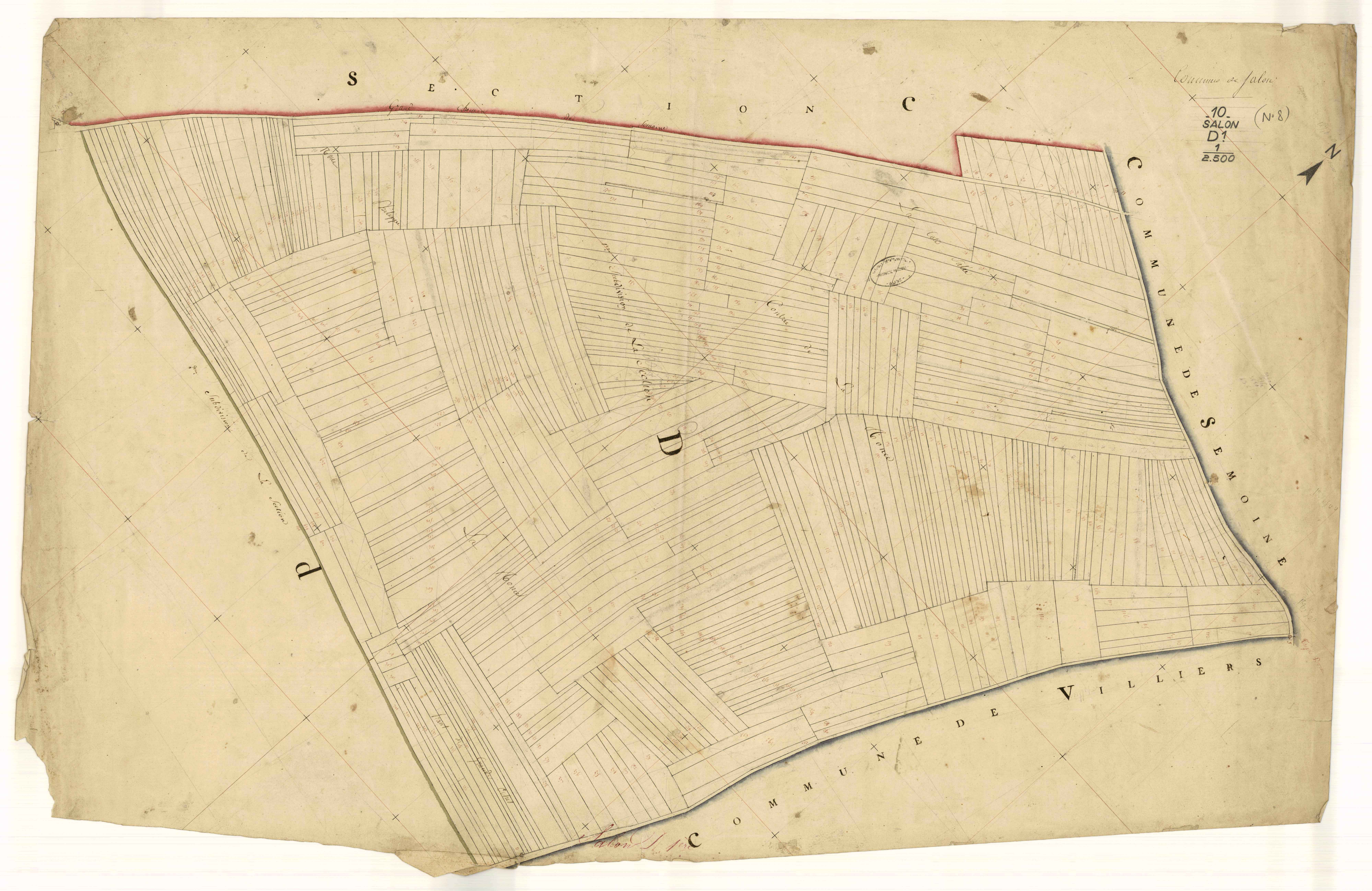 Salon, section D dite des Grandes Uches, feuille n° 1