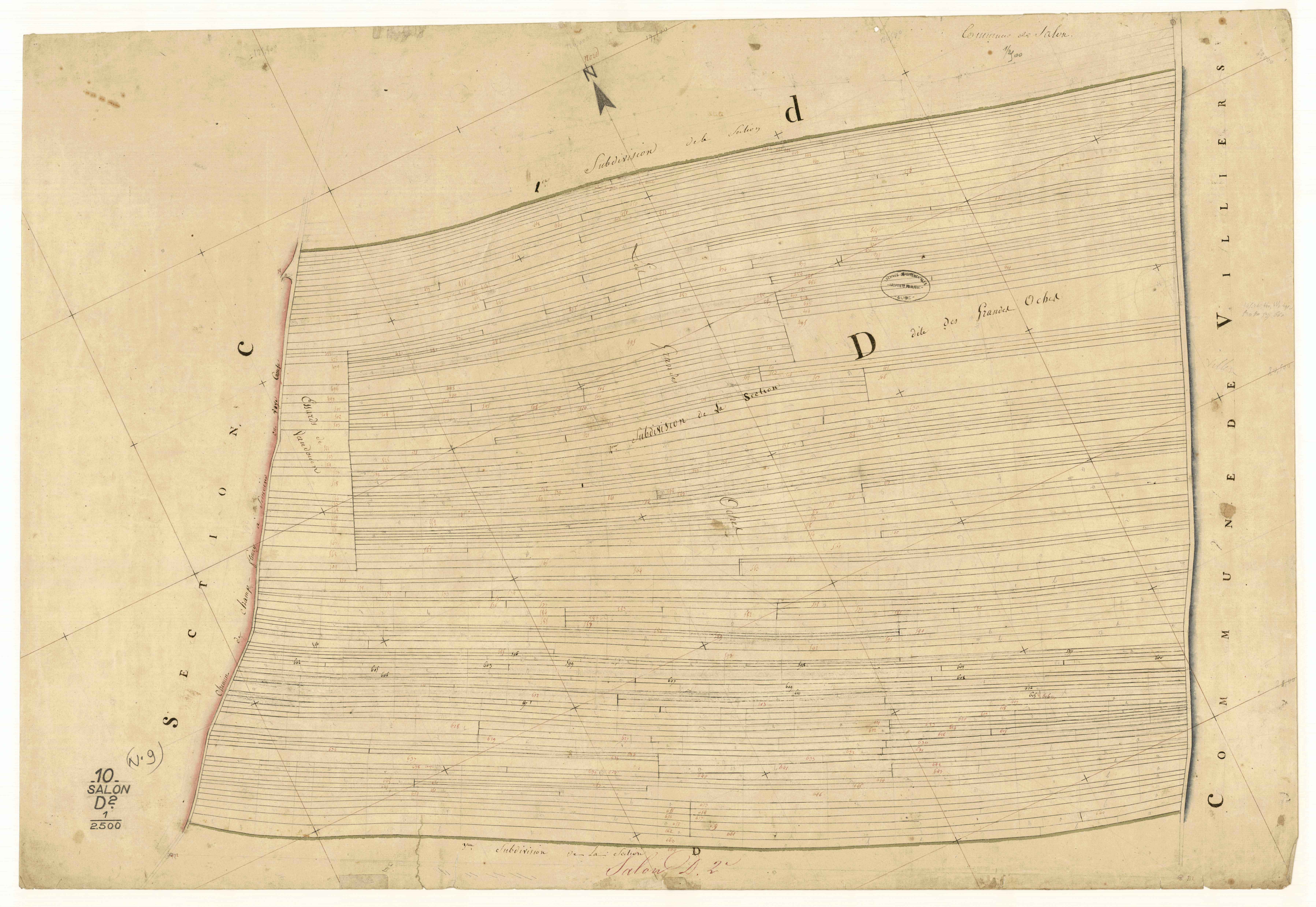 Salon, section D dite des Grandes Uches, feuille n° 2