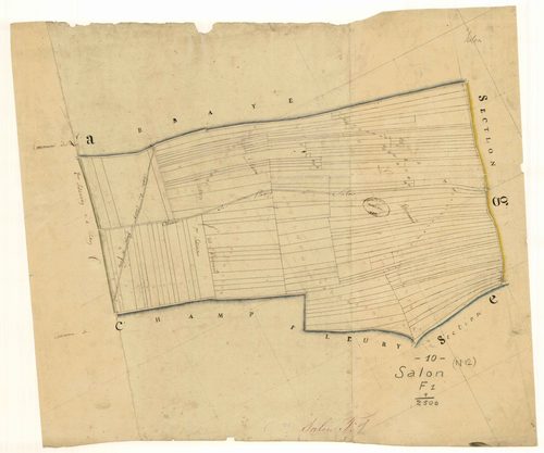 Salon, section F dite du Bicouard, feuille n° 1