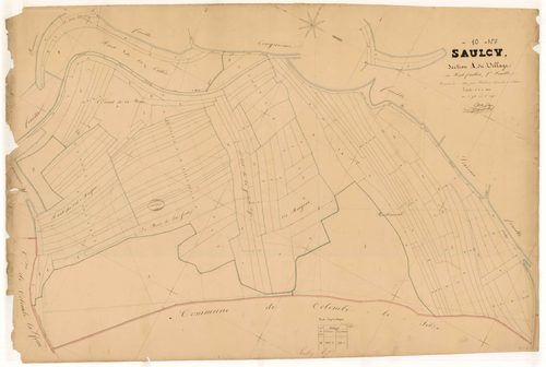 Saulcy, section A dite du Village, feuille n° 7, parcelles n°948-1092
