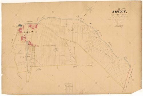 Saulcy, section B dite de Cornet, feuille n° 3, parcelles n°339-481