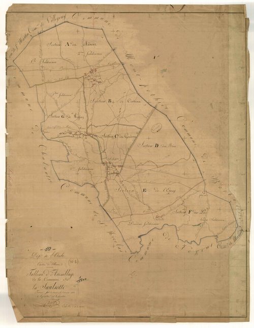 La Saulsotte, tableau d'assemblage