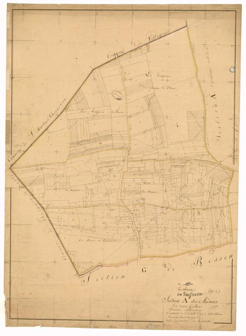 La Saulsotte, section A dite des Masures, feuille n° 1