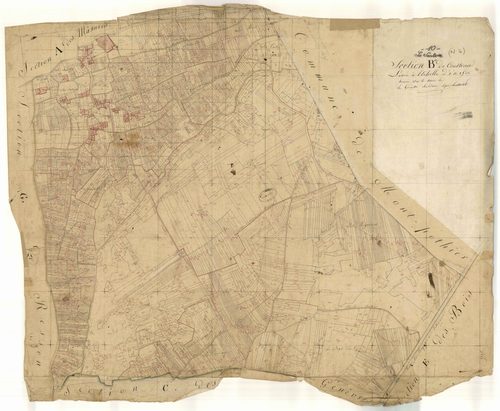 La Saulsotte, section B dite de Courtioux, feuille n° 1