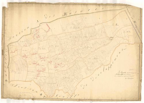 La Saulsotte, section B dite de Courtioux, feuille n° 3
