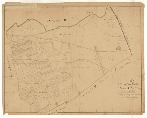 La Saulsotte, section E dite de l'Etang, feuille n° 2