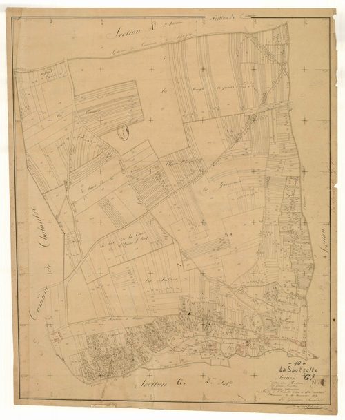 La Saulsotte, section G dite de Resson, feuille n° 1