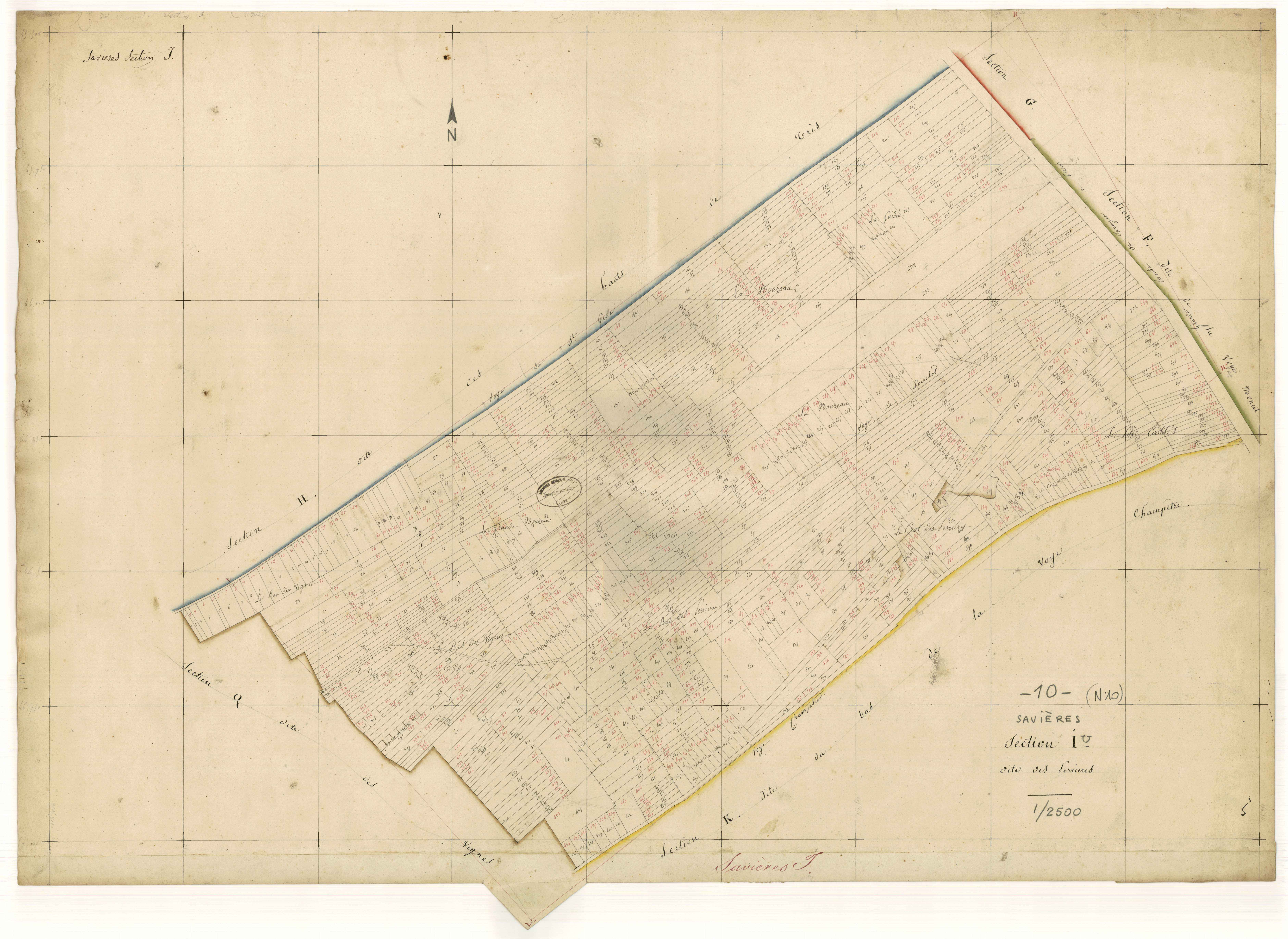 Savières, section I dite des Perrières