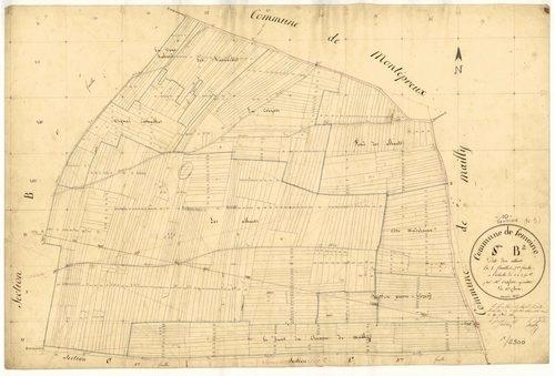 Semoine, section B dite des Alluets, feuille n° 2