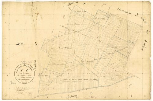 Semoine, section C dite des Crounots, feuille n° 2
