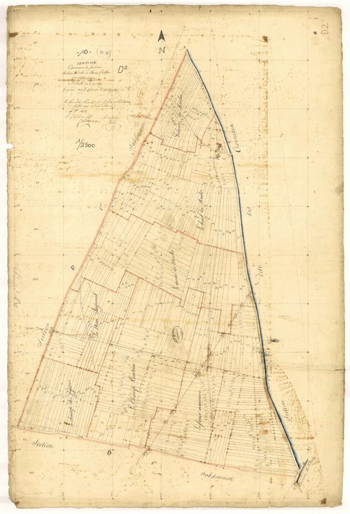 Semoine, section D dite de Champ Grillet, feuille n° 2