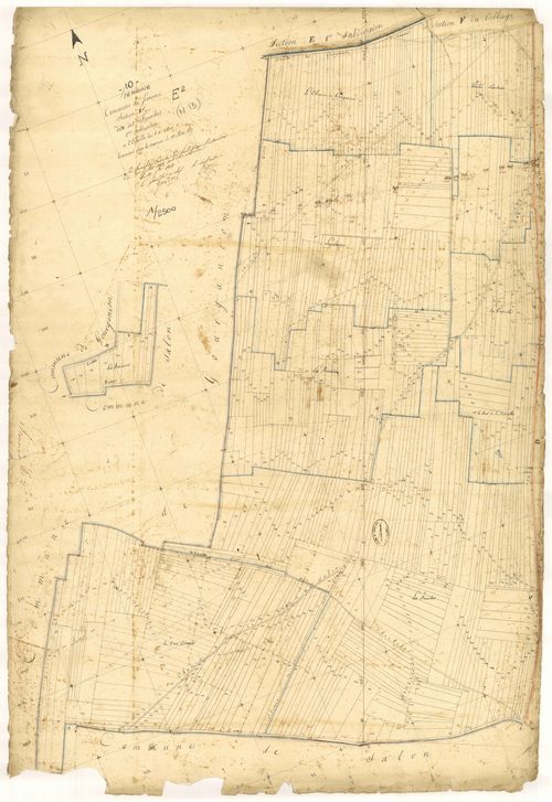 Semoine, section E dite des Fourches, feuille n° 2