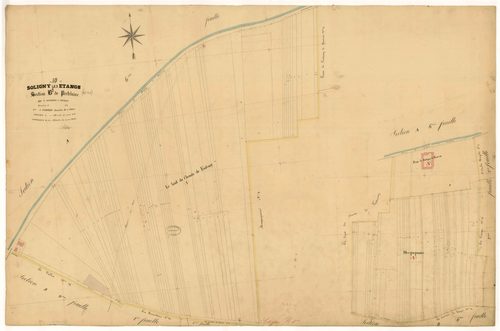 Soligny-les-Etangs, section B dite de Pertelaine, feuille n° 1