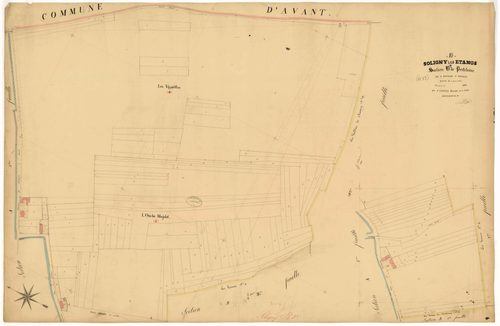 Soligny-les-Etangs, section B dite de Pertelaine, feuille n° 3