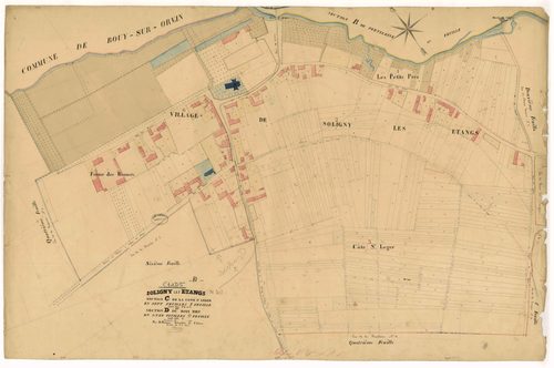 Soligny-les-Etangs, section C, feuille n° 1 et section D dite de la Côte Saint-Léger, feuille n° 5
