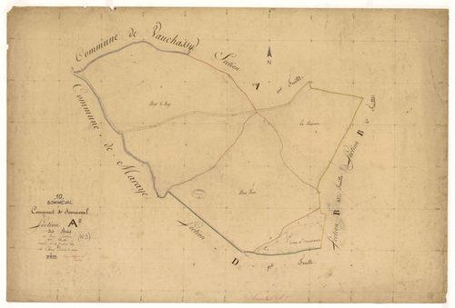 Sommeval, section A dite des Bois, feuille n° 2