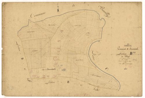 Sommeval, section B dite du Village, feuille n° 1
