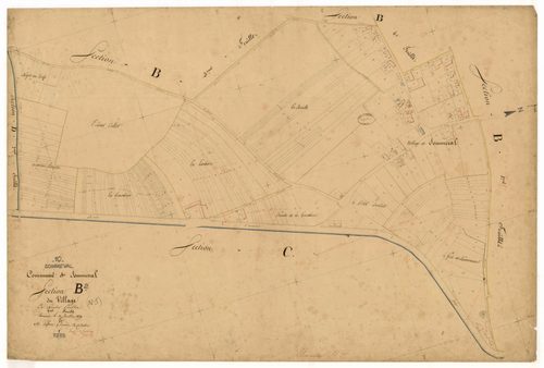 Sommeval, section B dite du Village, feuille n° 2