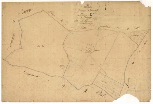 Sommeval, section D dite de Vaussemain, feuille n° 1