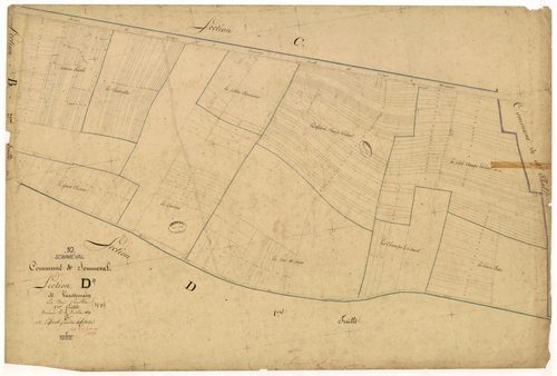 Sommeval, section D dite de Vaussemain, feuille n° 2