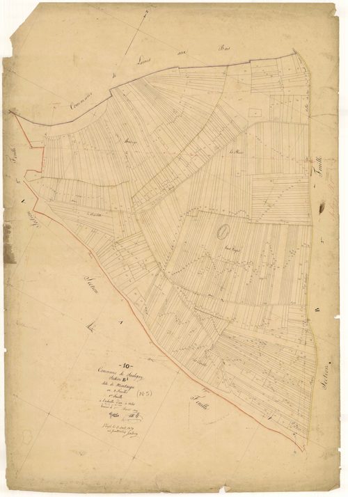 Souligny, section B dite de Montaigu, feuille n° 1