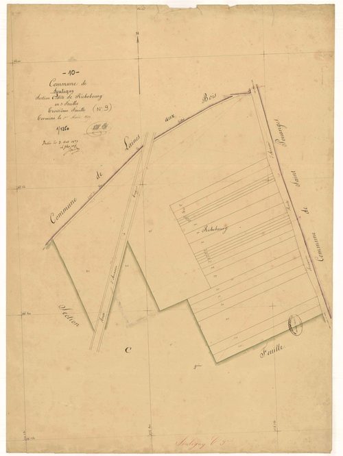 Souligny, section C dite de Richebourg, feuille n° 3
