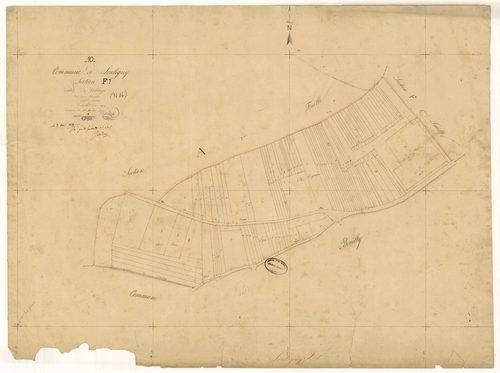 Souligny, section F dite du Village, feuille n° 1