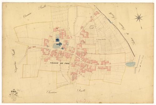 Thil, section B dite du Village, feuille n° 2, parcelles n° 261-655