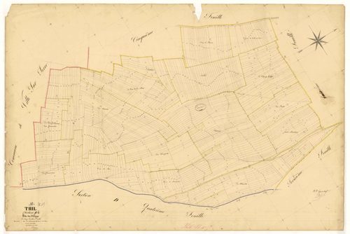 Thil, section B dite du Village, feuille n° 4, parcelles n° 912-1445