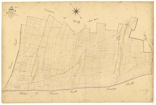 Thil, section C dite de Jonchères, feuille n° 2, parcelles n° 320-840