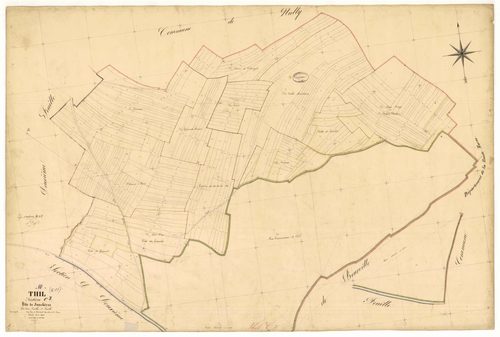 Thil, section C dite de Jonchères, feuille n° 3, parcelles n° 841-1150