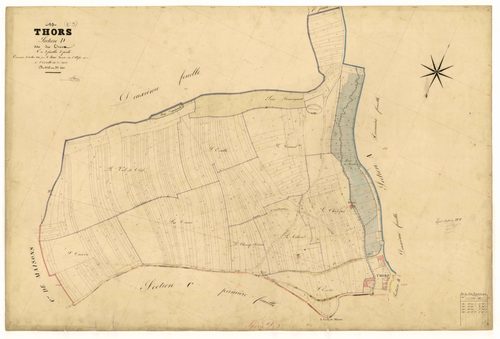 Thors, section D dite des Traces, feuille n° 3, parcelles n°62-440