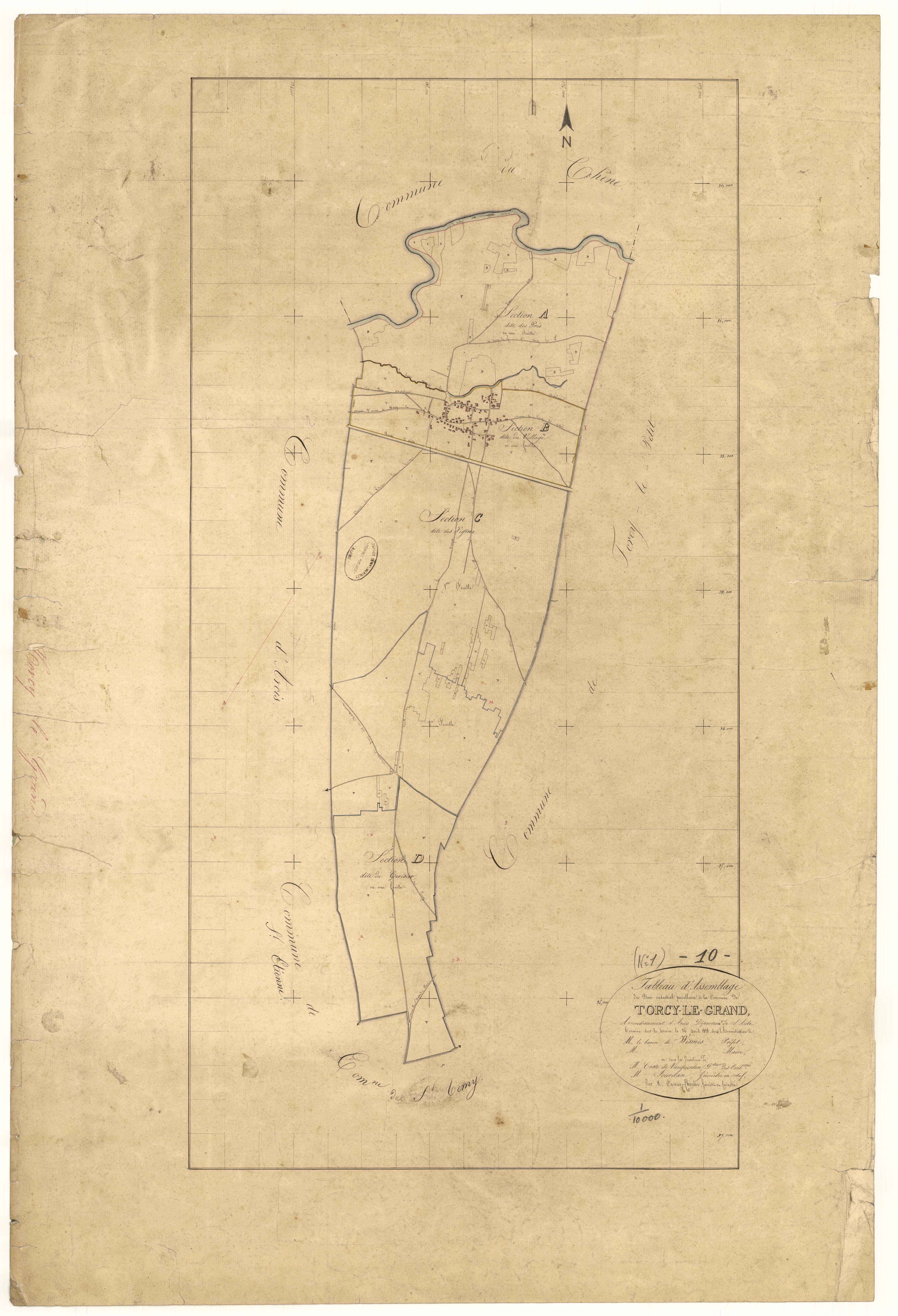 Torcy-le-Grand, tableau d'assemblage