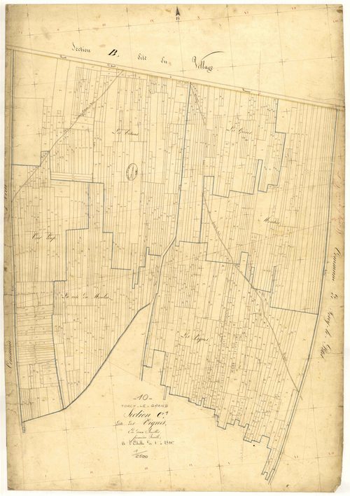 Torcy-le-Grand, section C dite des Vignes, feuille n° 1