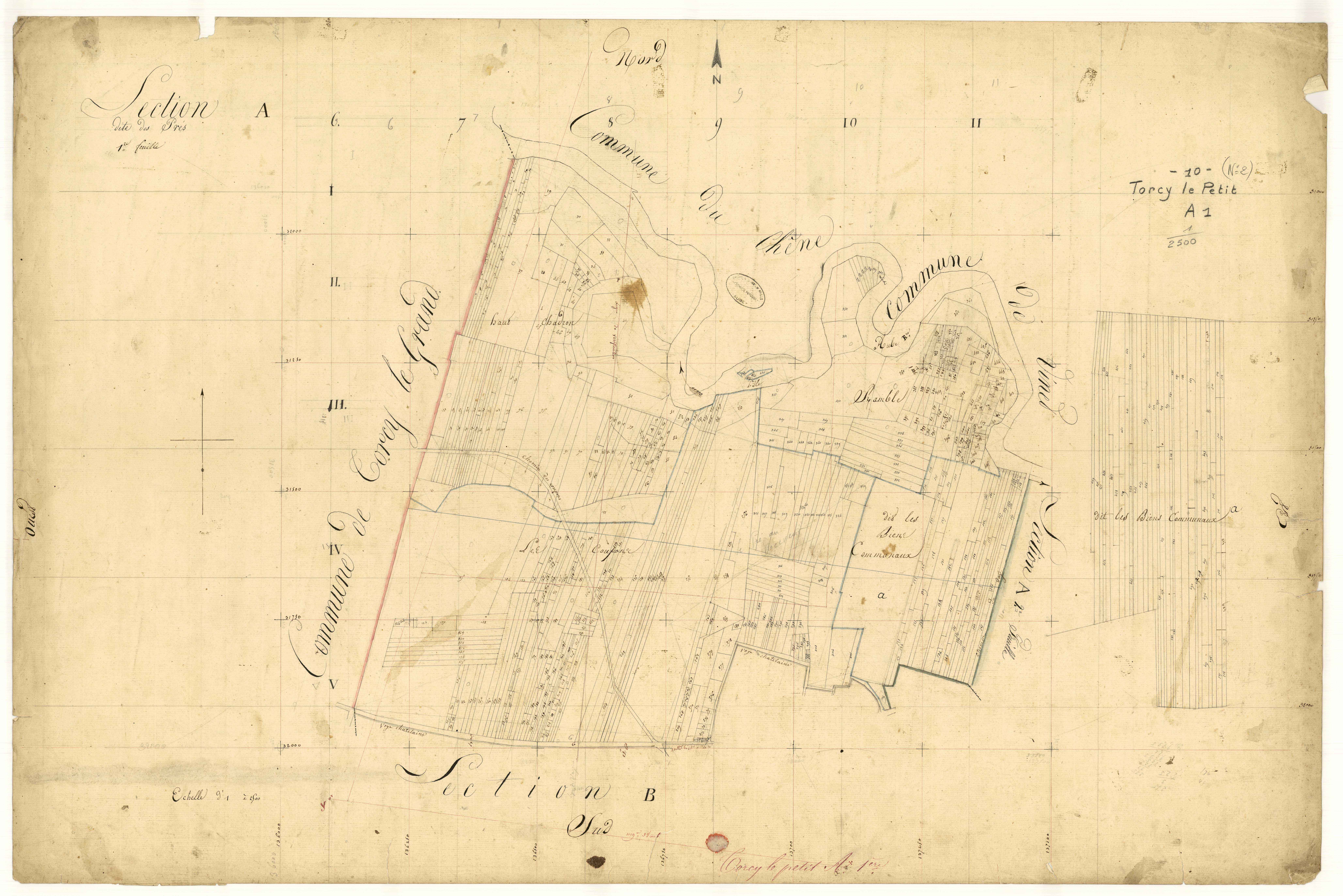 Torcy-le-Petit, section A dite des Prés, feuille n° 1