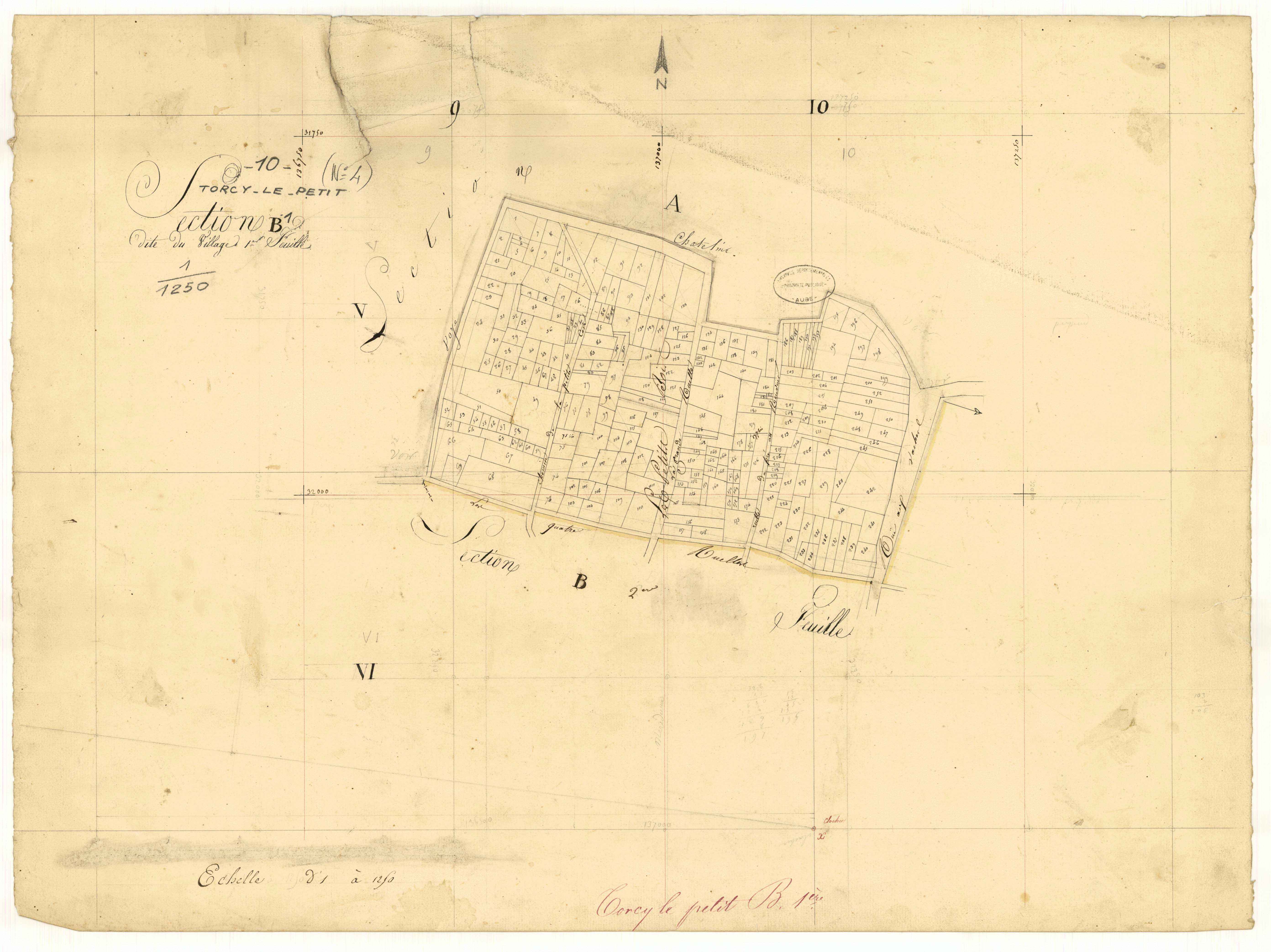 Torcy-le-Petit, section B dite du Village, feuille n° 2