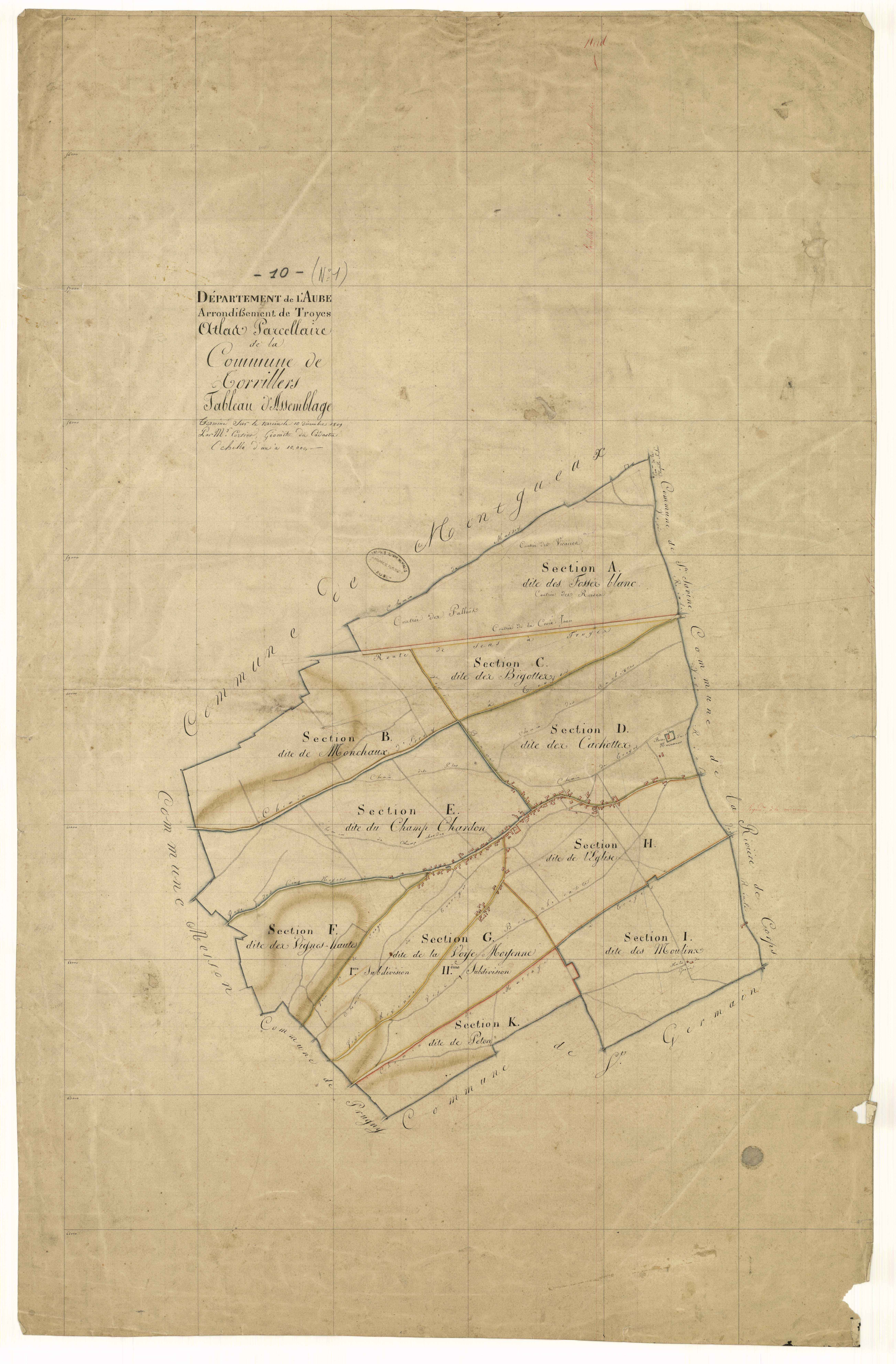 Torvilliers, tableau d'assemblage