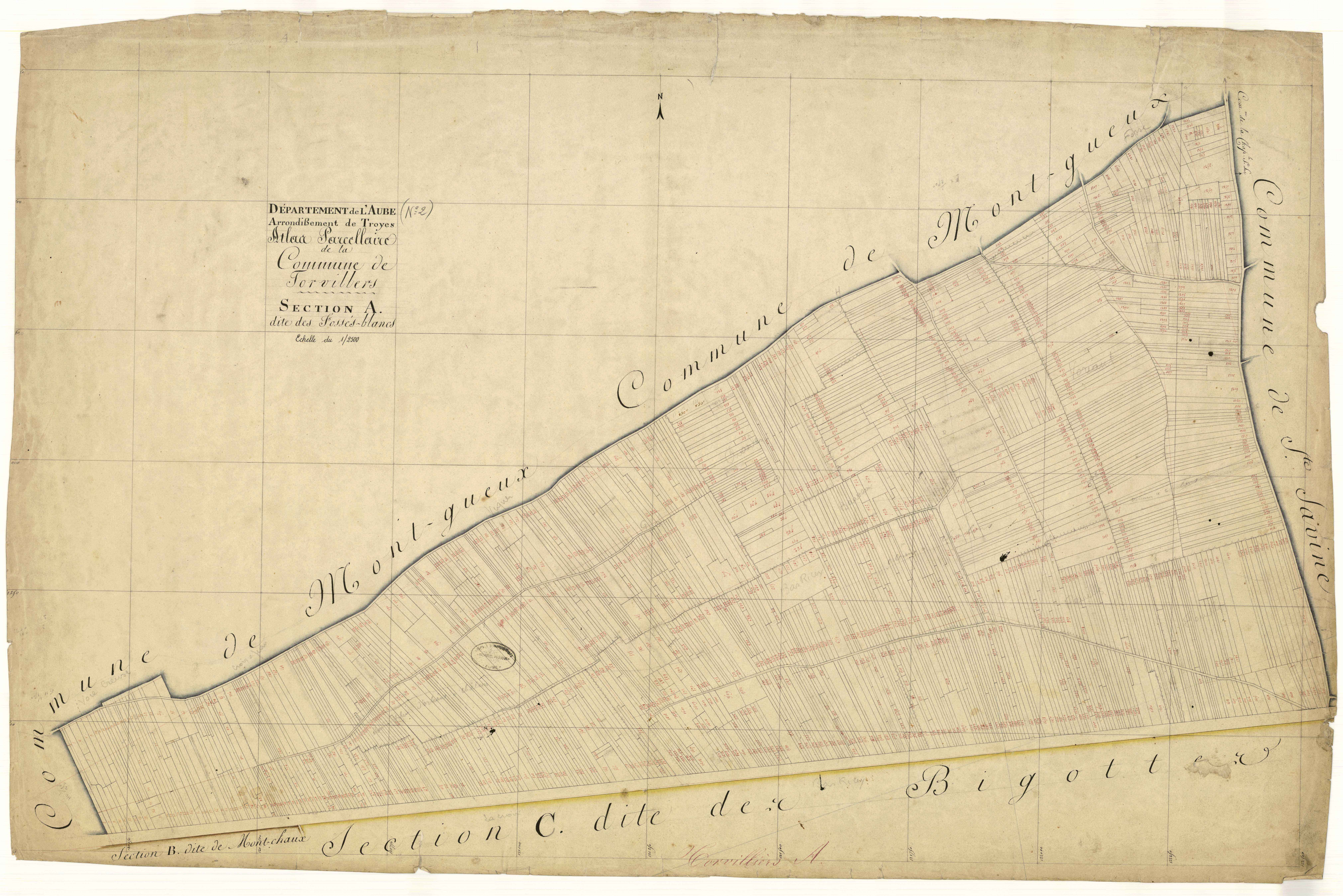 Torvilliers, section A dite des Fossés-Blancs