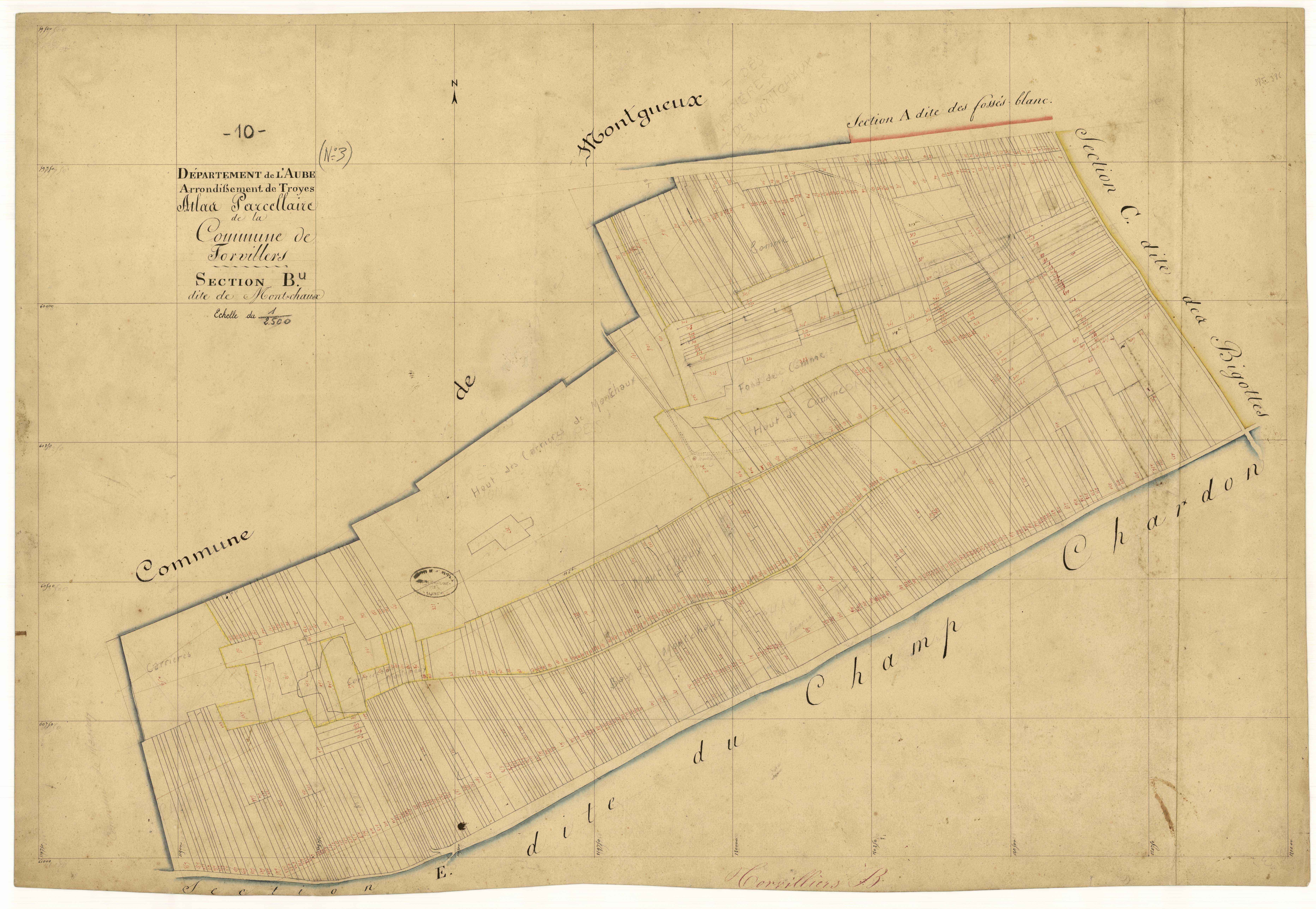 Torvilliers, section B dite de Mont-Chaux