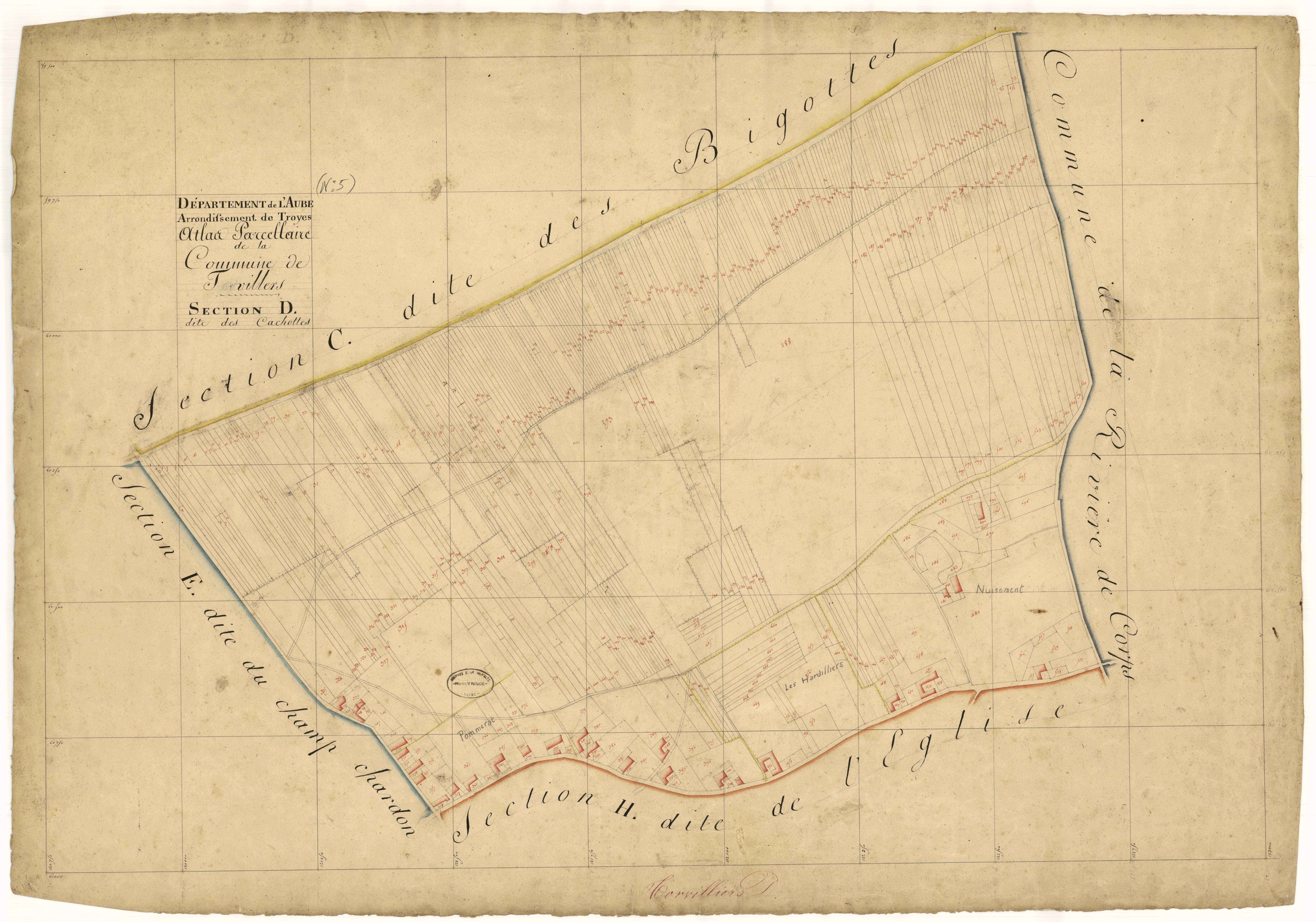 Torvilliers, section D dite des Cachottes