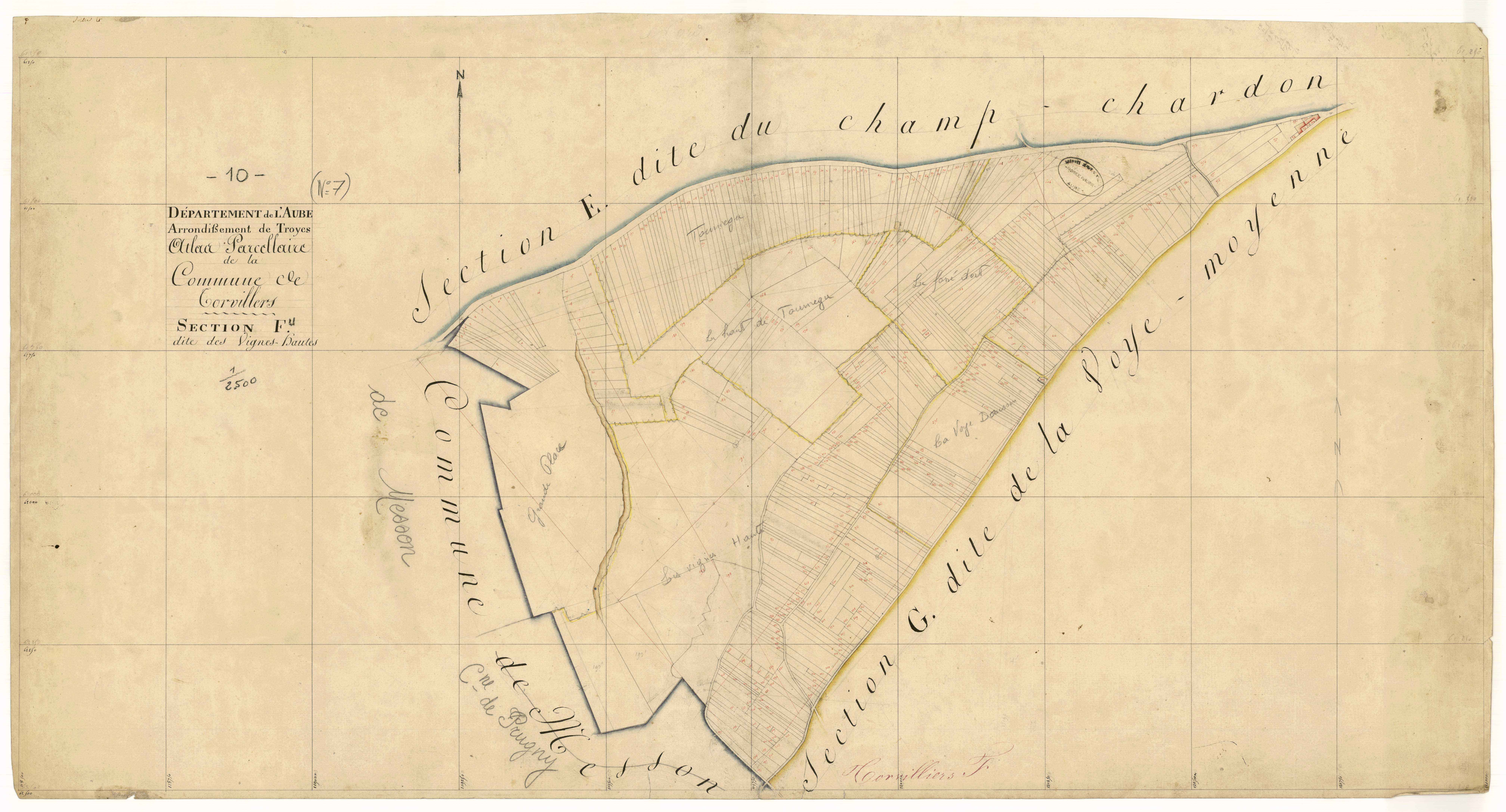 Torvilliers, section F dite des Vignes-Hautes