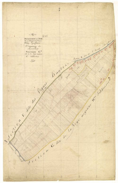 Torvilliers, section G dite de la Voye-Moyenne, feuille n° 1