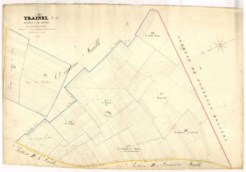 Traînel, section A dite du Ponsoy, feuille n° 4