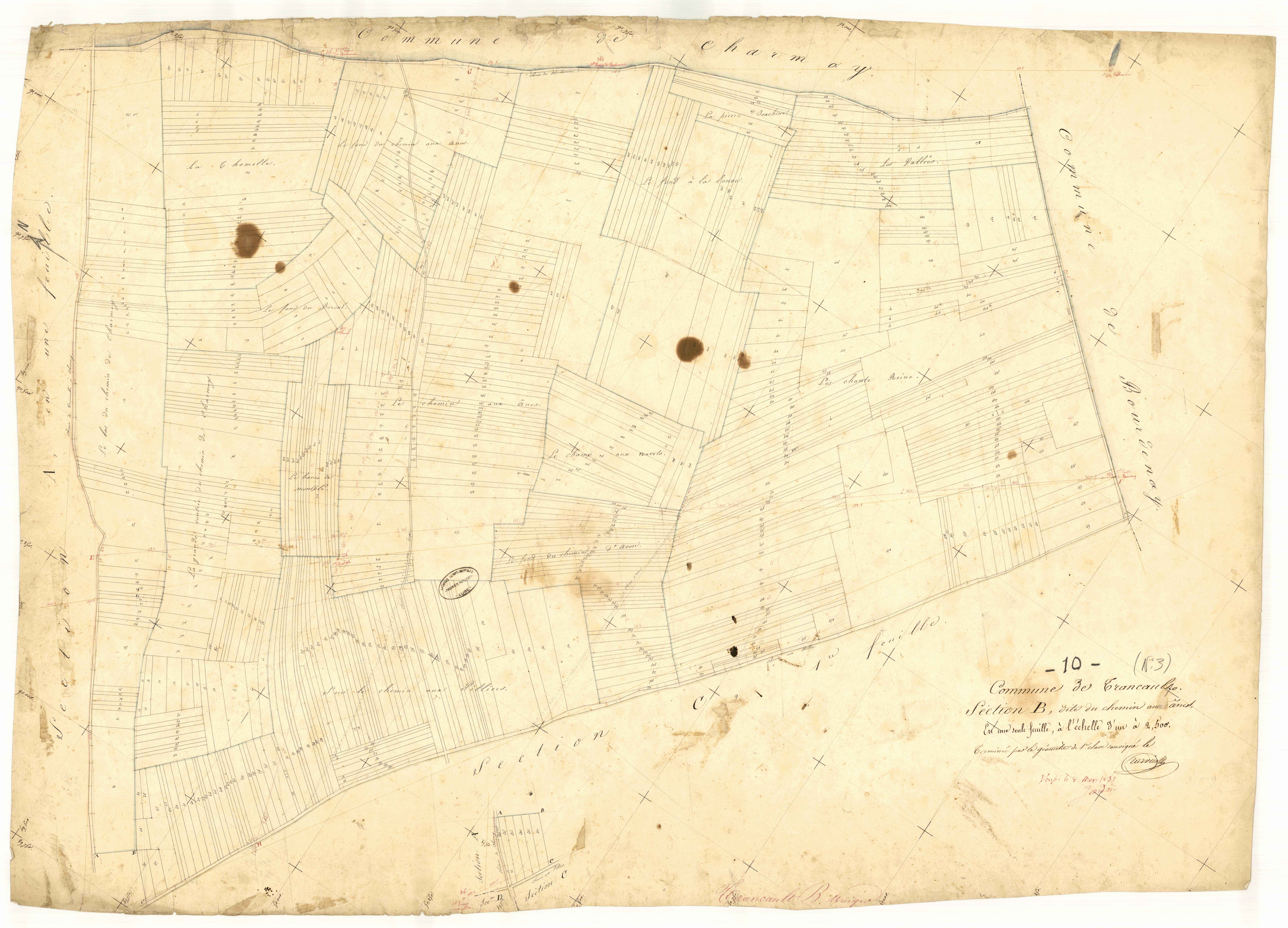 Trancault, section B dite du Chemin aux Ames