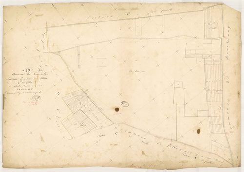 Trancault, section C dite des Hâtes, feuille n° 2, parcelles n° 288-406