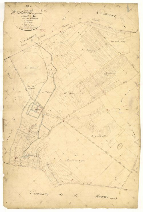 Trancault, section G dite du Château, feuille n° 2, parcelles n° 140-