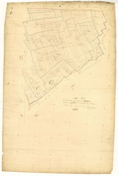 Trannes, section C dite des Riblevaux, feuille n° 1