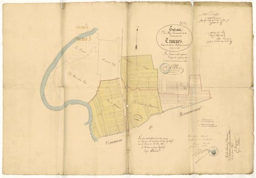 Trannes, section C dite des Riblevaux, feuille n° 3 (extrait du plan C2)