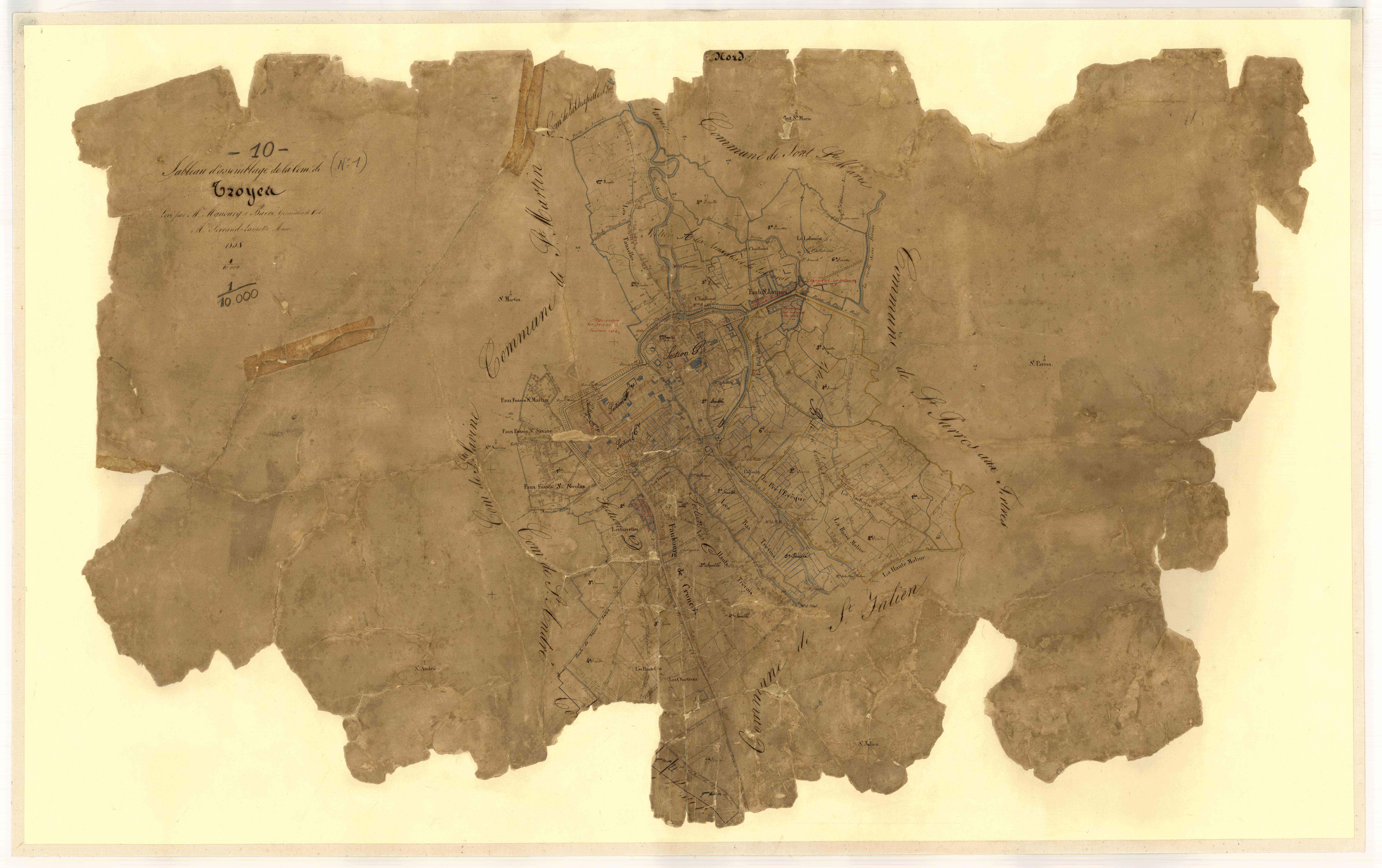 Troyes, tableau d'assemblage